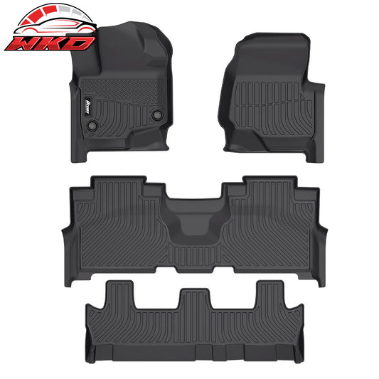 202021-2024 Ford Expedition Max All Weather 3D TPE Floor Mats Liners Carpets | Wholesale