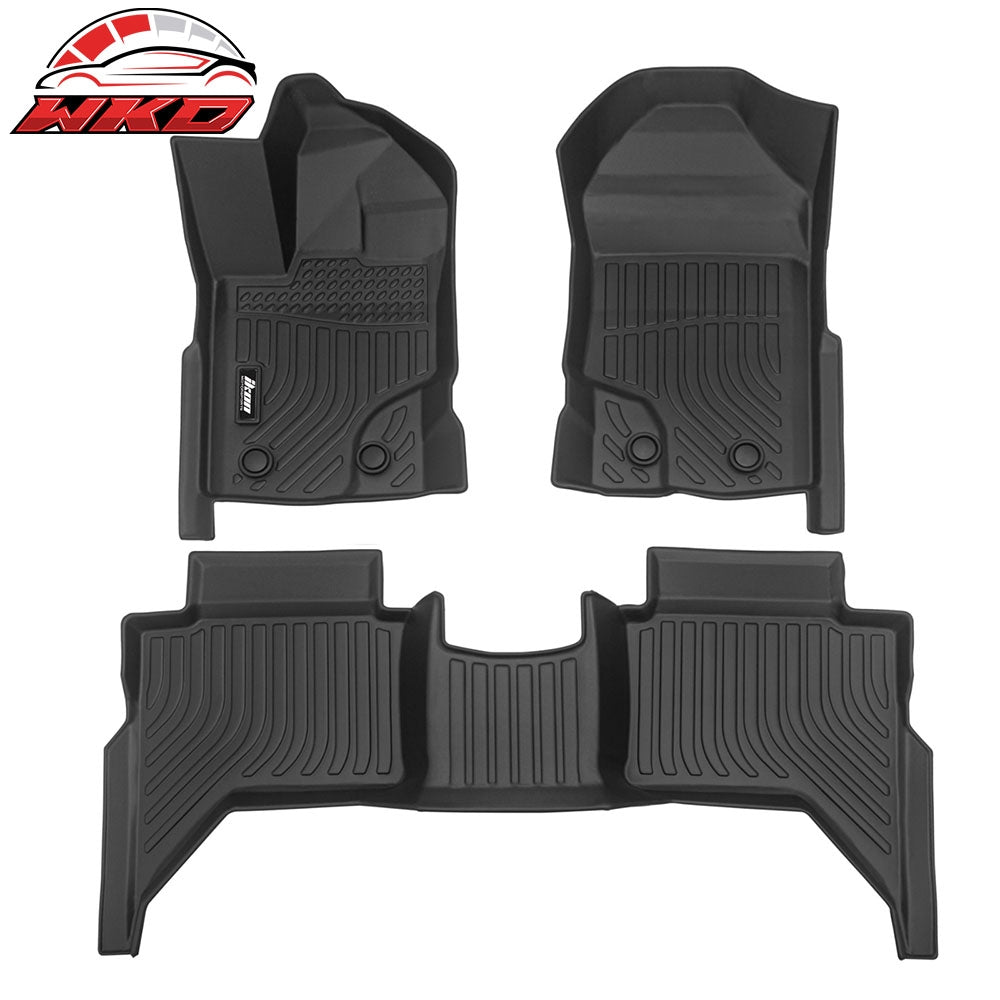 Wholesale 19-23 Ford Ranger Super Crew Cab 3D TPE Floor Mat All Season Carpets 3PCS