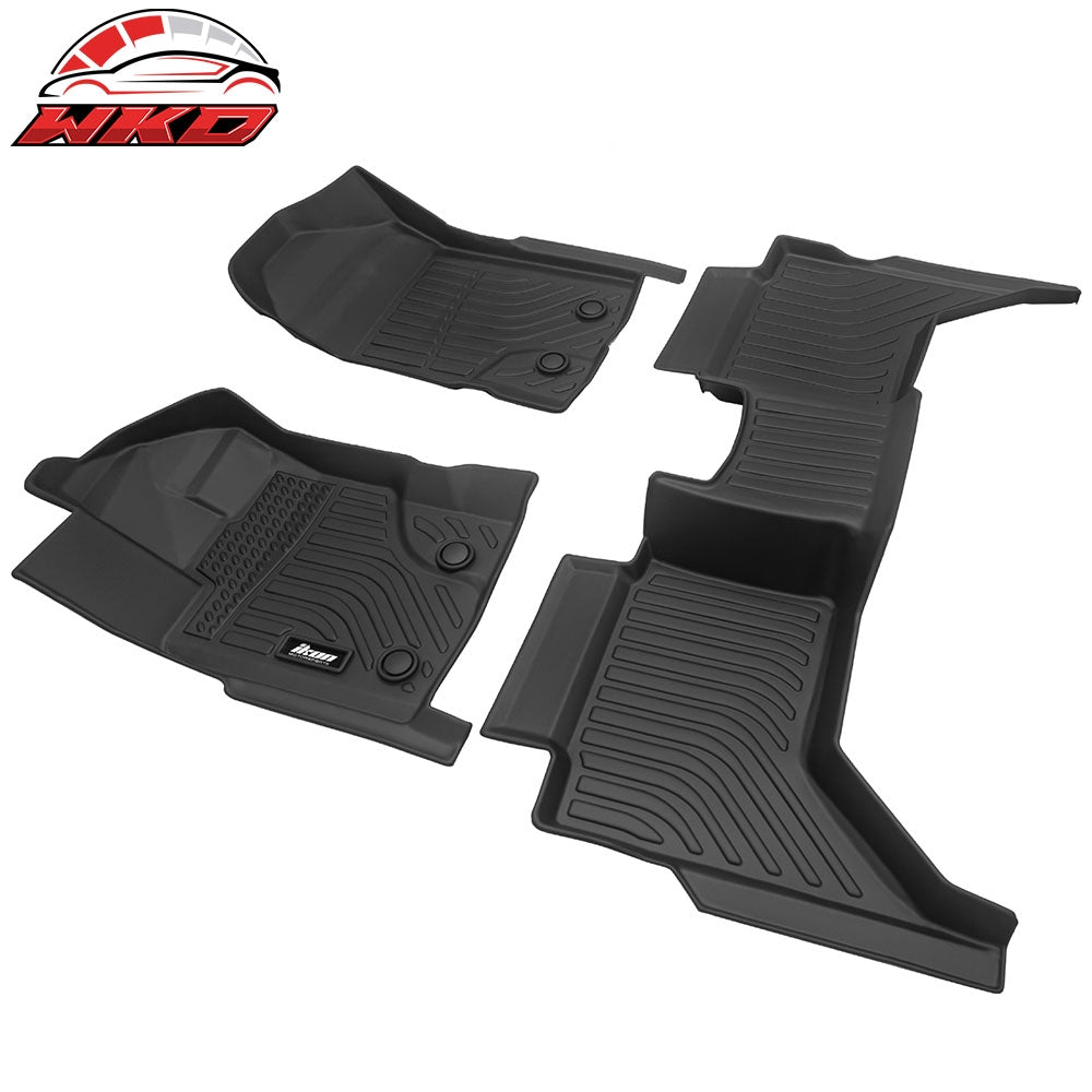 Fits 19-23 Ford Ranger Super Crew Cab 3D TPE Floor Mat All Season Carpets 3PCS