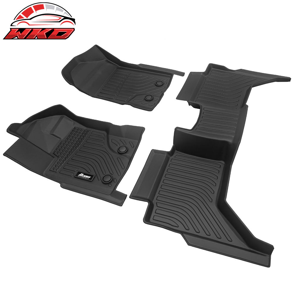 Fits 19-23 Ford Ranger Super Crew Cab 3D TPE Floor Mat All Season Carpets 3PCS