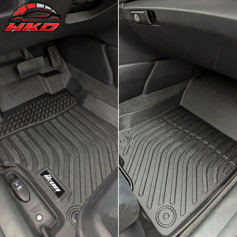 Fits 08-12 Honda Accord All Weather 3D Molded Floor Mats Carpets Liner Cover TPE