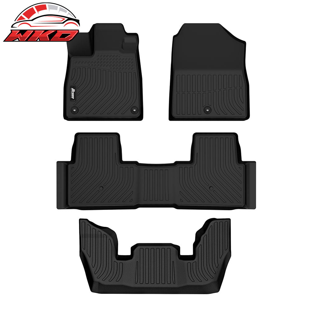 Wholesale 23-25 Honda Pilot Floor Mats All Weather TPE 3D Front Rear Row Carpet Liner