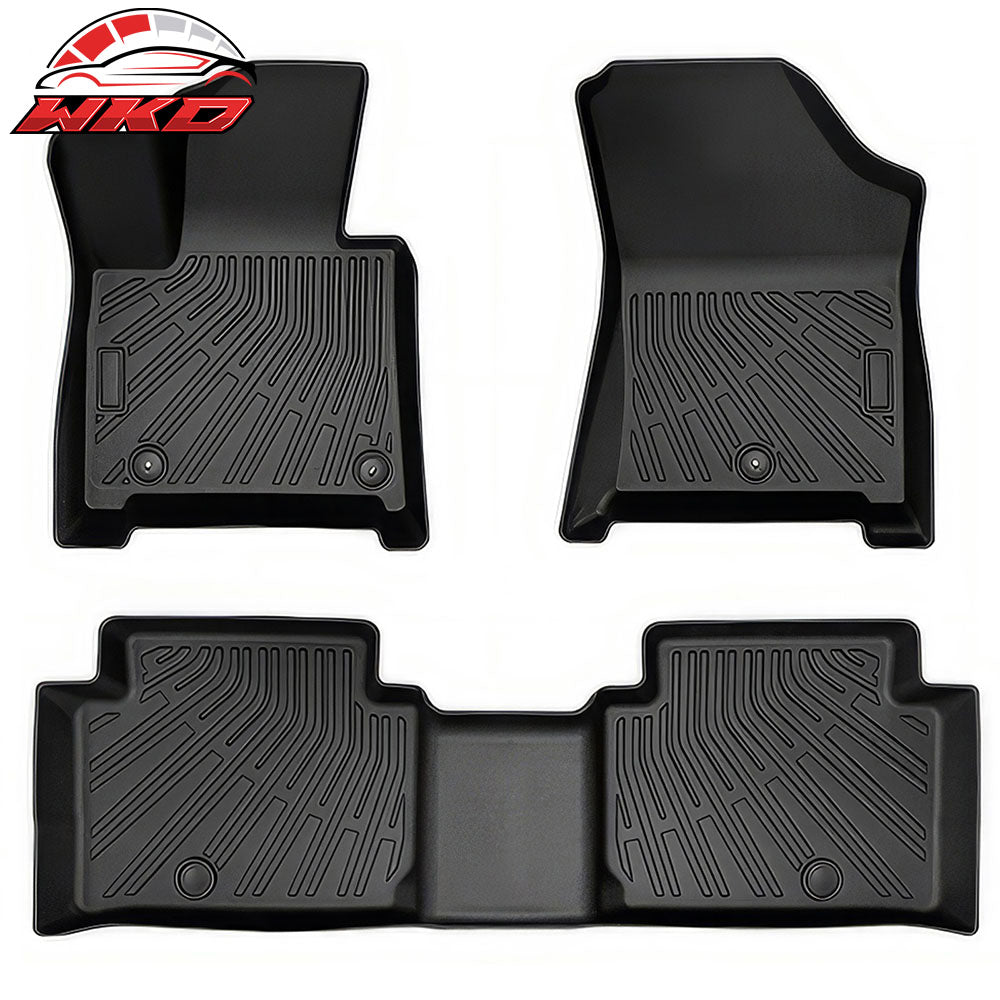 Fits 24-25 Hyundai Santa Fe 6/7 Seats TPE Floor Mats Non-Slip All Weather Carpet