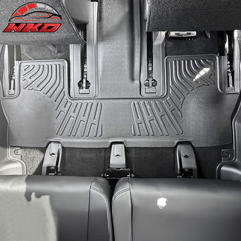 Fits 24-25 Hyundai Santa Fe 6/7 Seats TPE Floor Mats Non-Slip All Weather Carpet