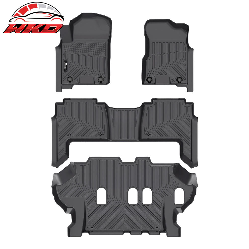 2019-24 Infiniti QX80/Nissan Armada Bench Seat Floor Mats TPE 3D Carpet Liner | Wholesale