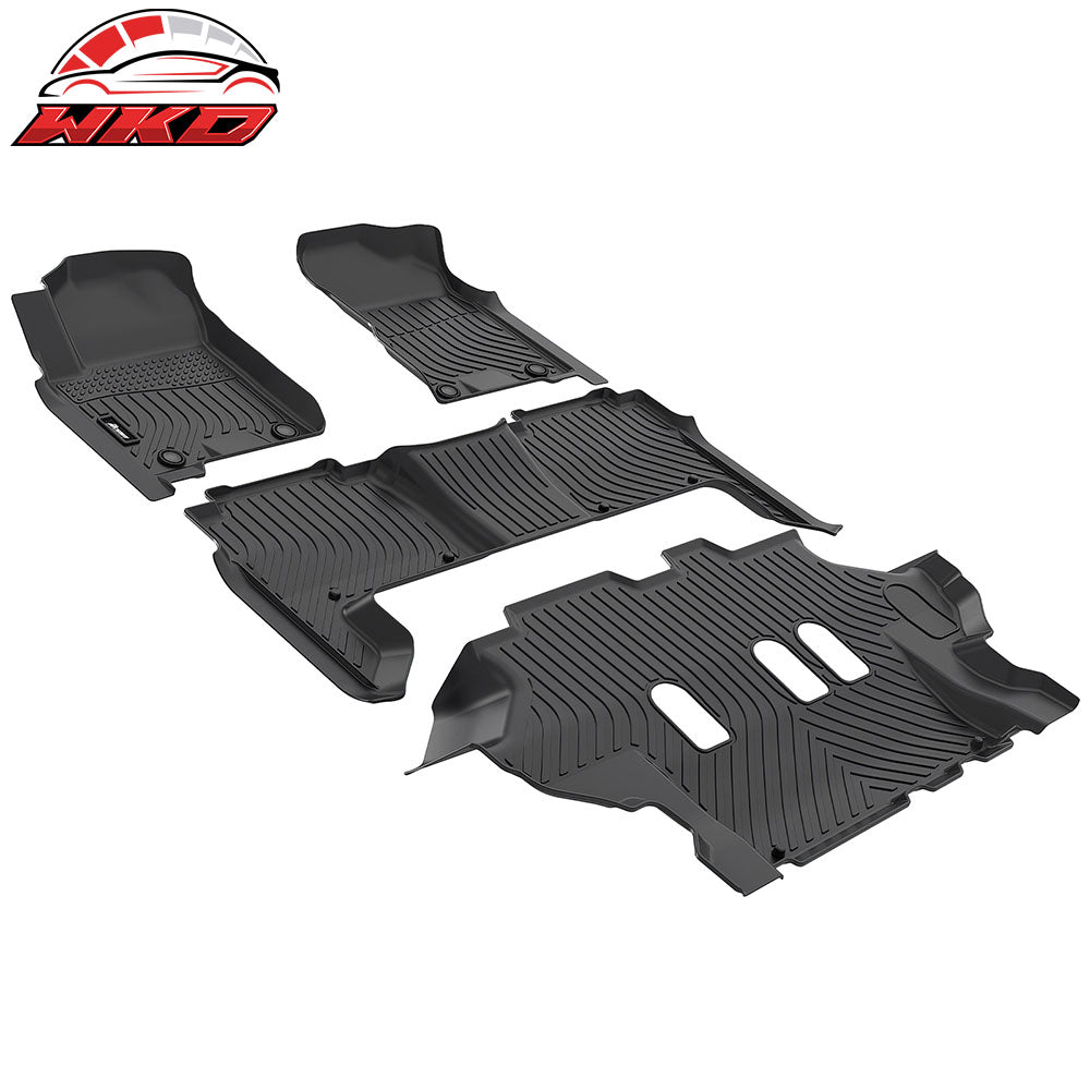 Fits 19-24 Infiniti QX80/Nissan Armada Bench Seat Floor Mats TPE 3D Carpet Liner