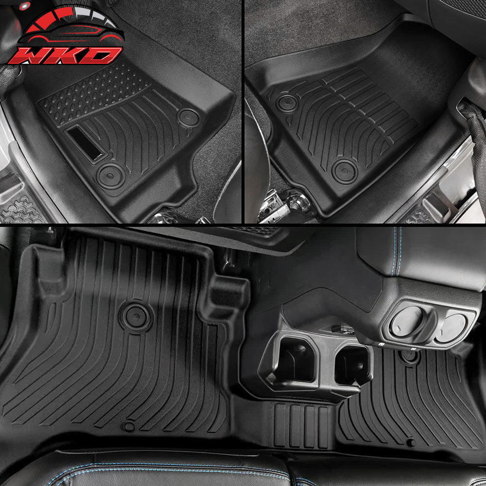 Fits 21-25 Jeep Wrangler 4xe All Weather 3D Molded Floor Mats Carpets Liner TPE