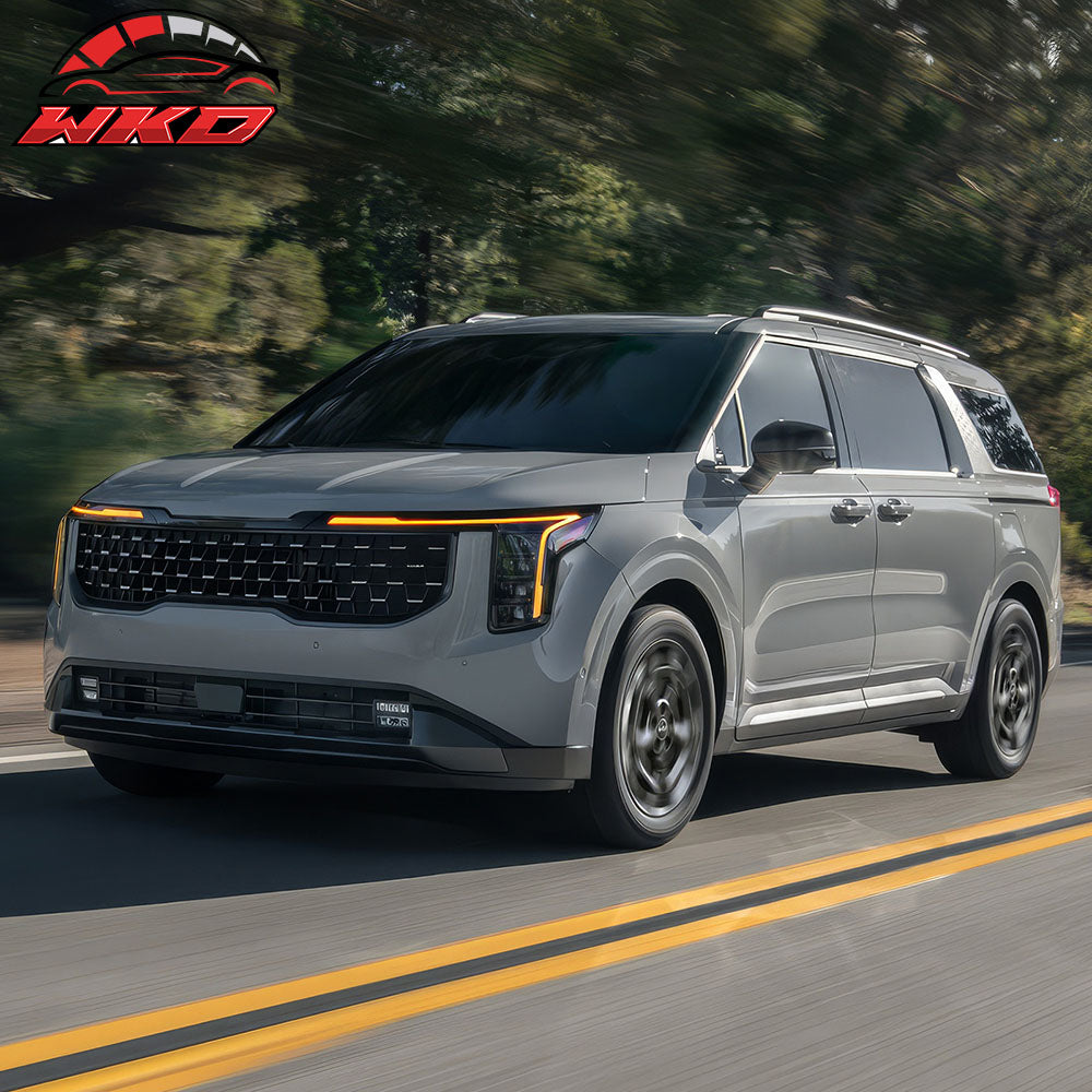 Fits 2025 Kia Carnival Hybrid 8-Seats Floor Mats TPE All Weather Carpet 3D Liner