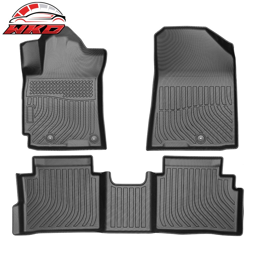 2019-24 Kia Forte Anti-Slip 3D Molded Floor Mats All Weather TPE Carpet 3PCS | Wholesale - Wikond Auto