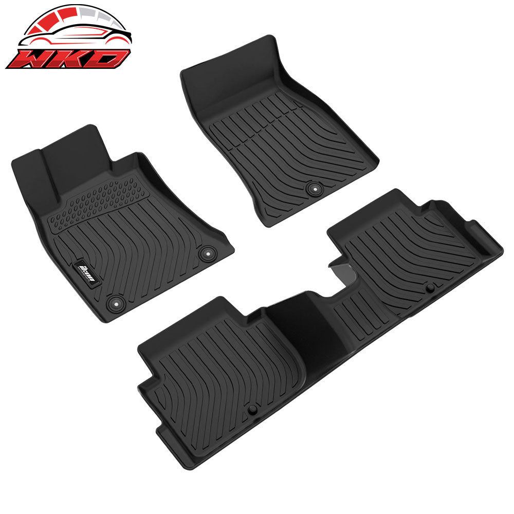 Fits 18-23 Kia Stinger RWD Floor Mats All Weather TPE 3D Carpets Liner Guard 3PC