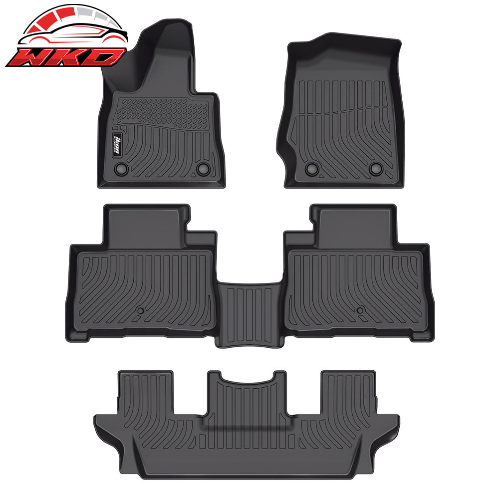 Wholesale 20-25 Lincoln Aviator 6-Seats TPE Floor Mats  All Weather Pad Carpets 4PCS