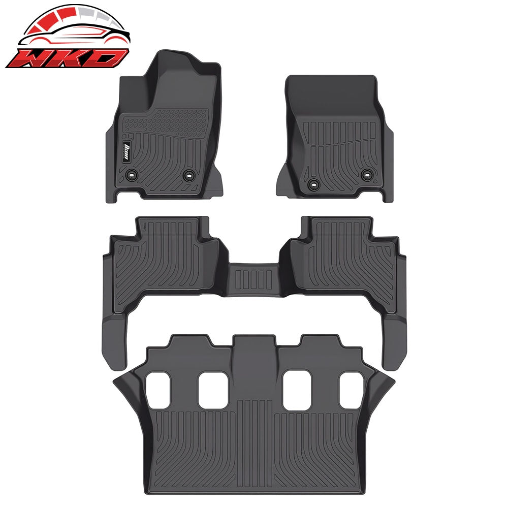 24-26 Lexus GX550 7-Seats Floor Mats TPE 3D Carpets All Weather Car Liner | Wholesale