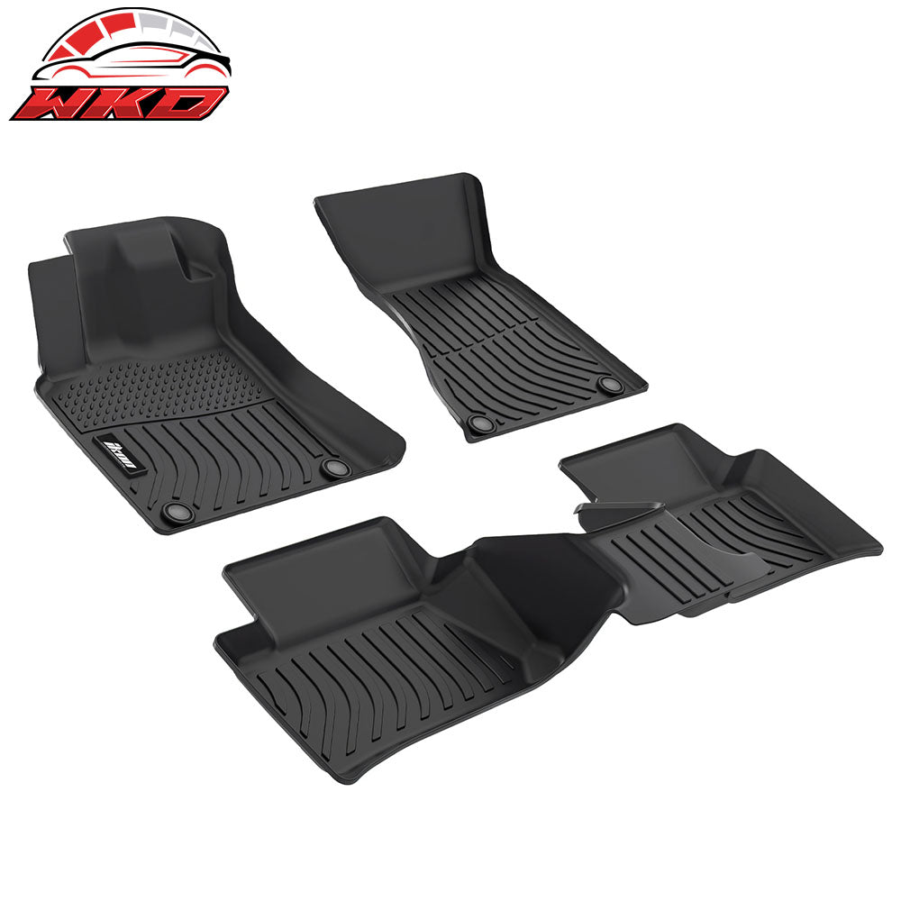 Fits 22-25 Benz V297 EQS Sedan W/O Rear MBUX Tablet 3D TPE Floor Mats Liners