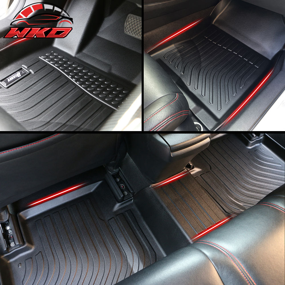 Fits 12-19 Benz GLE ML GL GLS Anti-Slip Floor Mats All Weather TPE Carpet 3PCS