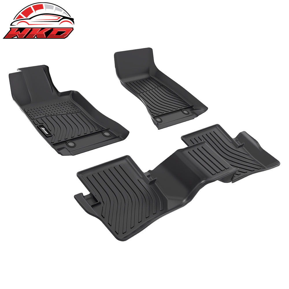 Fits 22-25 Benz C-Class W206 Sedan 4DR TPE Floor Mats All Weather Non-Slip 3PCS