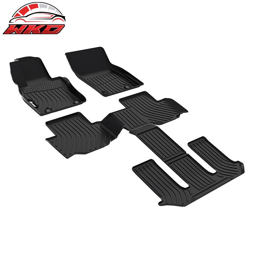 Fits 24-25 Mazda CX-90 Floor Mat All Weather TPE 3D Carpets Liner Guard Full 4PC