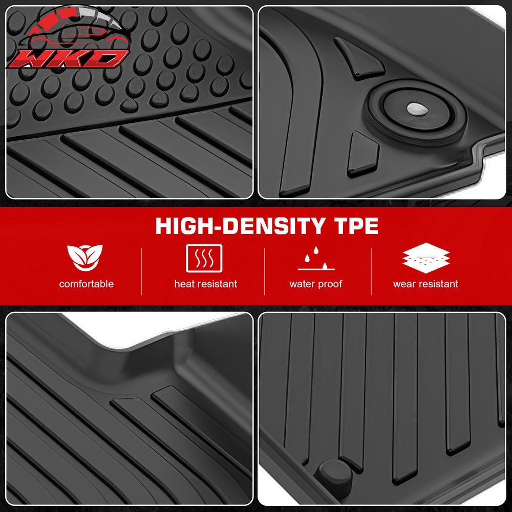 Fits 19-24 Maserati Levante Floor Mats TPE Carpets All Weather 3D Liner Guard