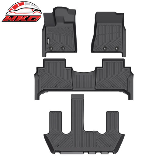25-26 Nissan Armada & Infiniti QX80 All Weather 3D TPE Floor Mats Carpets | Wholesale