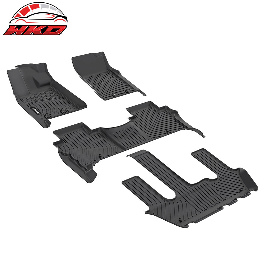 Fits 25-26 Nissan Armada & Infiniti QX80 All Weather 3D TPE Floor Mats Carpets