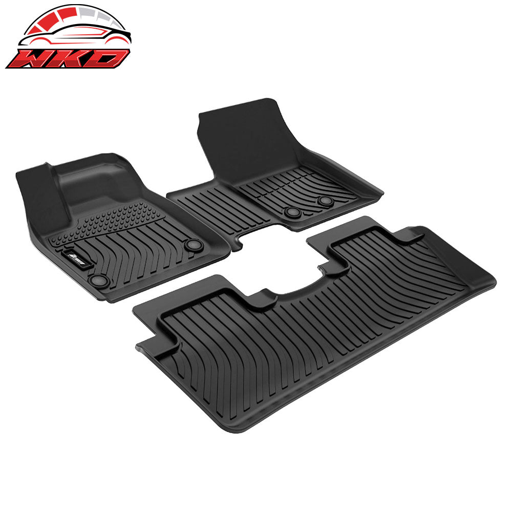 Fits 23-25 Nissan Ariya Non-Slip 3D Molded Floor Mats All Weather TPE Carpet 3PC