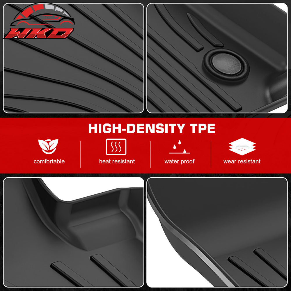 Fits 23-25 Nissan Z Floor Mats TPE All Weather 3D Carpets Heavy Duty Liner Guard