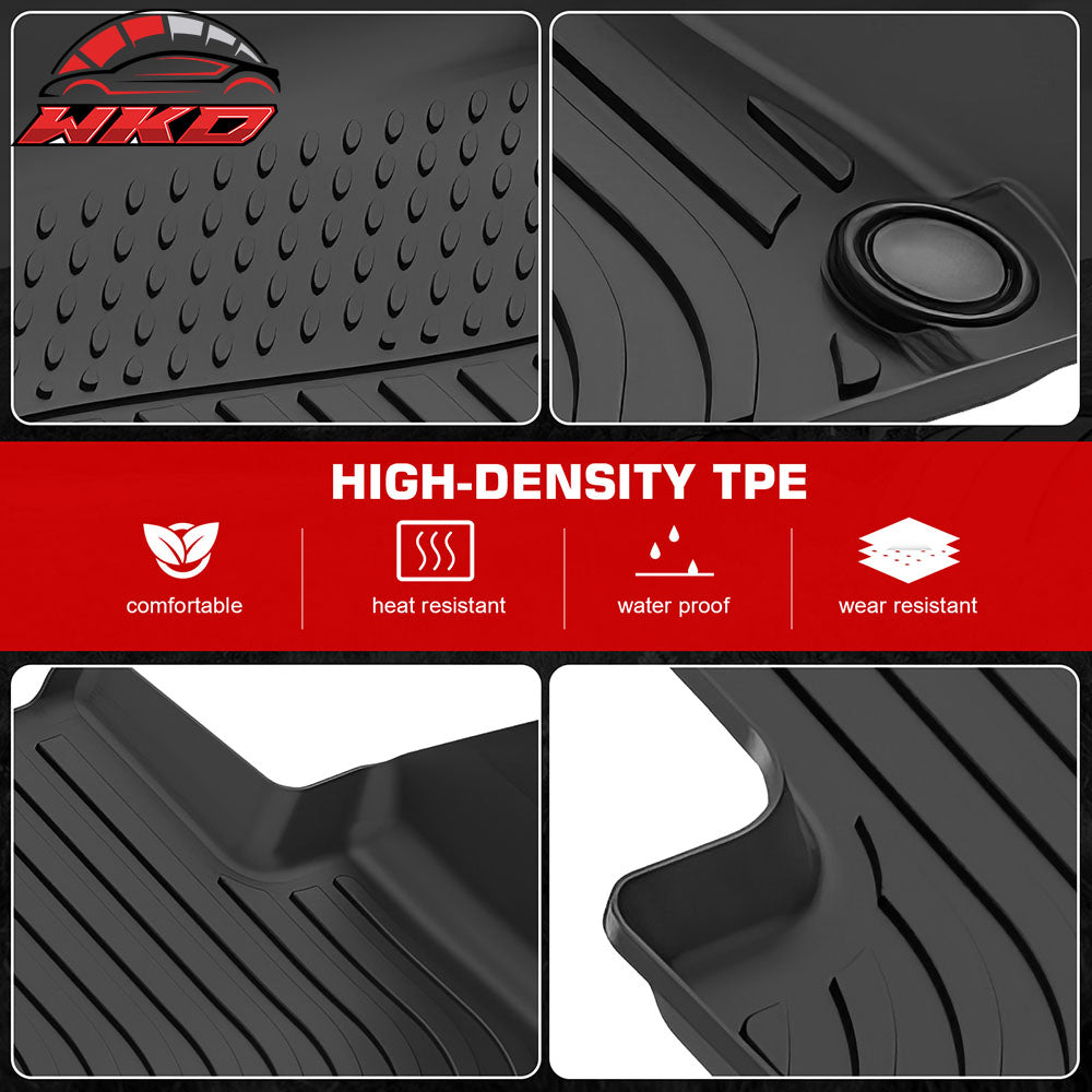 Fits 19-25 Porsche Cayenne Floor Mats TPE All Weather 3D Carpets Liner Guard