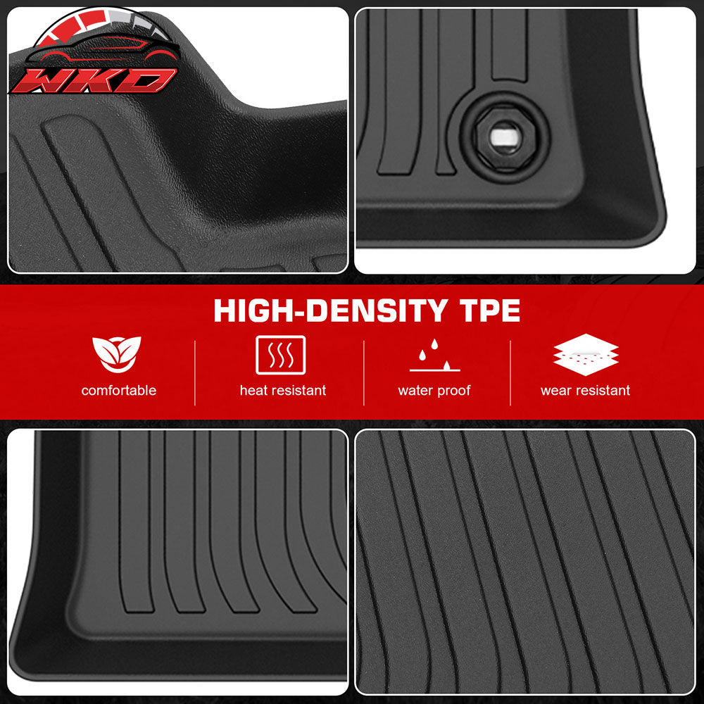 Fits 22-25 Toyota Corolla Cross AWD 3D TPE All Season Floor Mats Carpet 3PCS Set