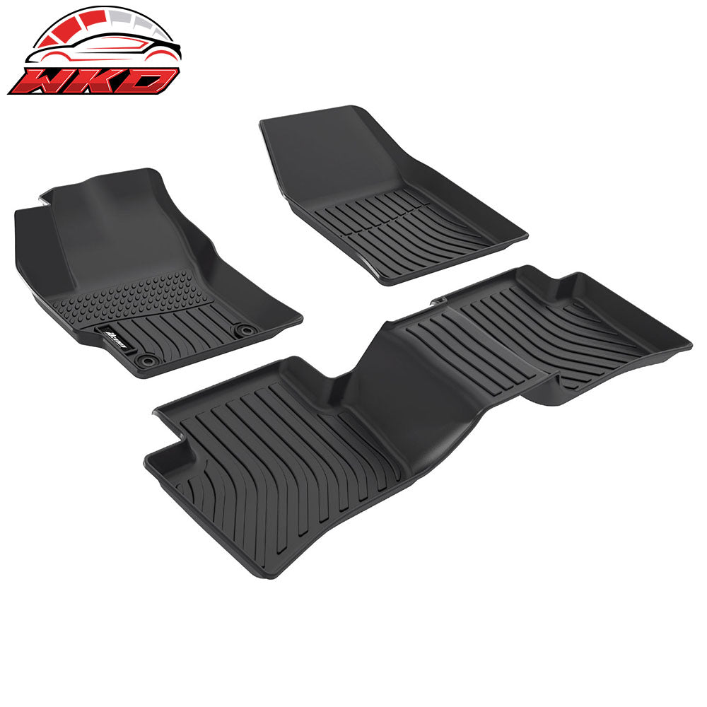 Fits 22-25 Toyota Corolla Cross AWD 3D TPE All Season Floor Mats Carpet 3PCS Set