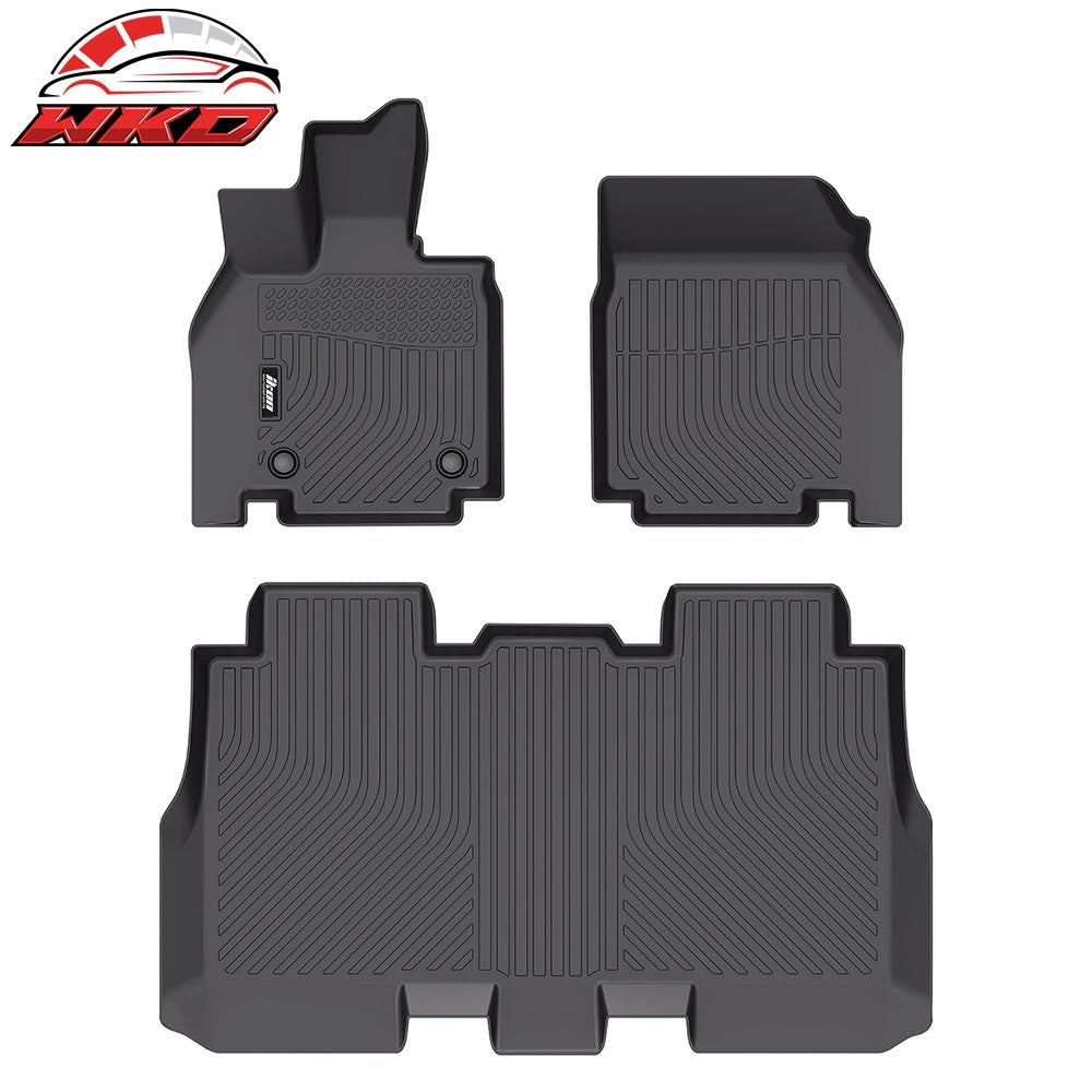 2024-26 Tesla Cybertruck Floor Mats TPE Carpets All Weather Custom 3D Liner | Wholesale