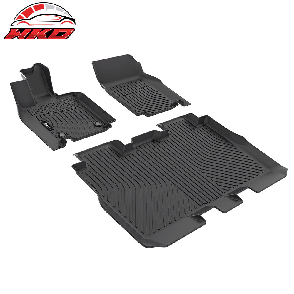 Fits 24-25 Tesla Cybertruck Floor Mats TPE Carpets All Weather Custom 3D Liner
