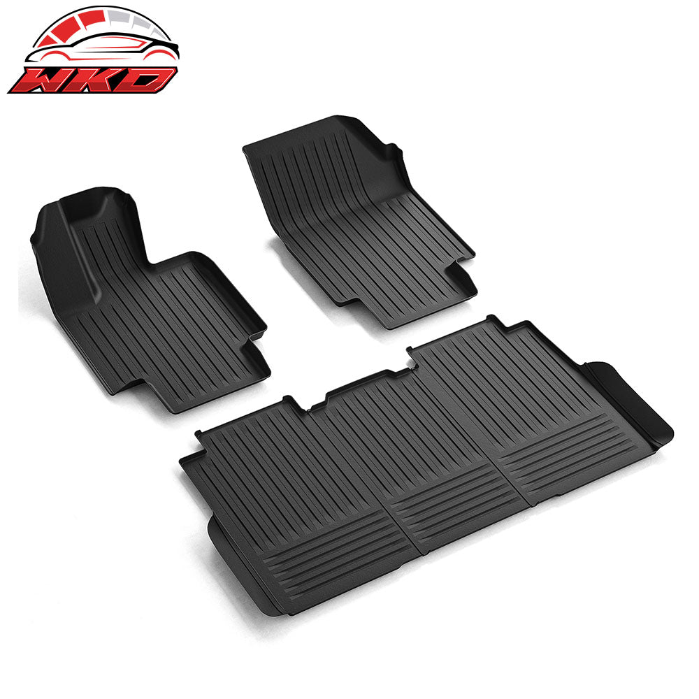 Fits 23-24 Tesla Cybertruck TPE Floor Mats All Weather Protection Liners Carpets