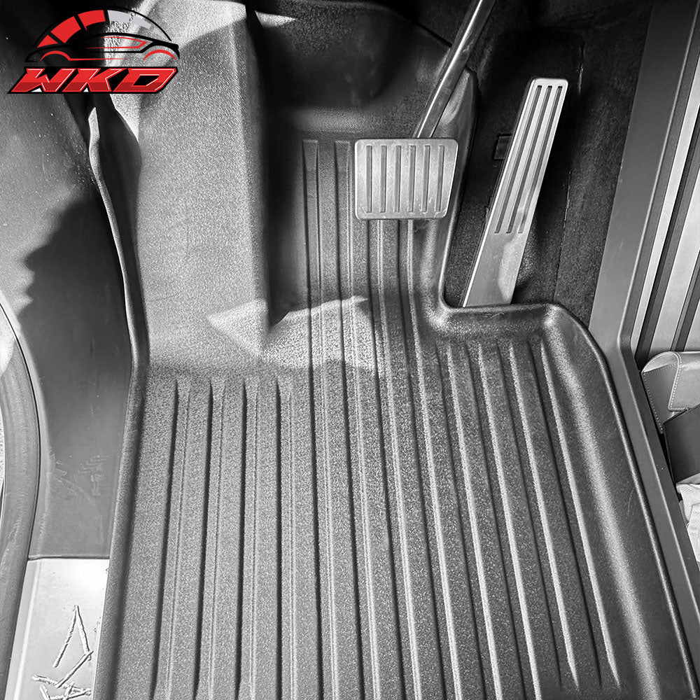 Fits 23-24 Tesla Cybertruck TPE Floor Mats All Weather Protection Liners Carpets