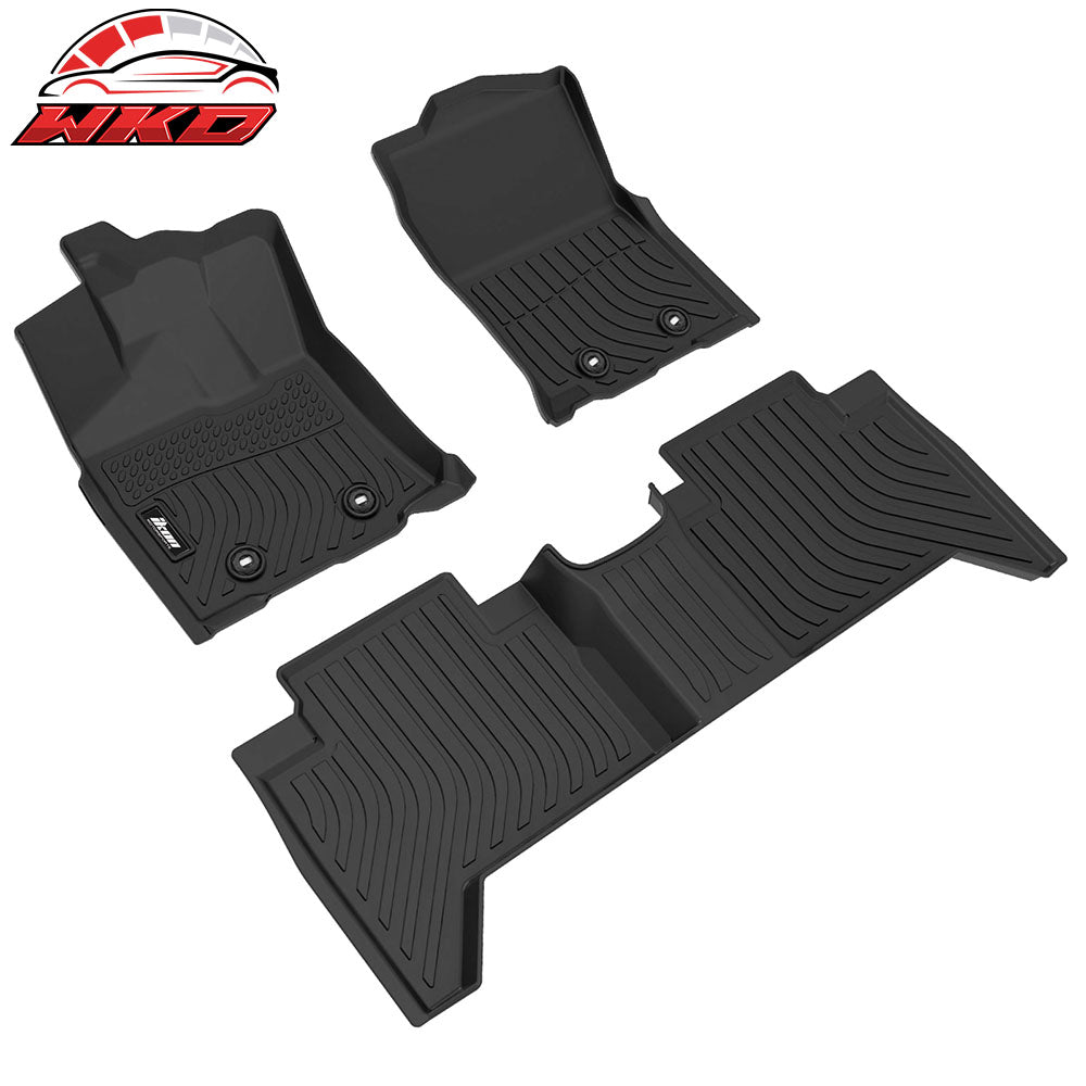 Fits 18-23 Toyota Tacoma Double Cab All Weather Floor Mats 3D Molded Carpets 3PC