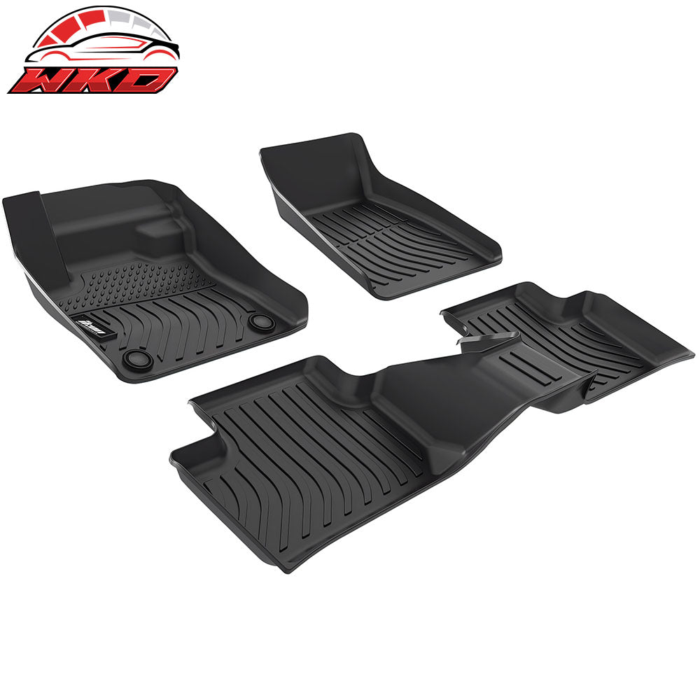 Fits 22-24 Volvo C40 Recharge Floor Mats TPE Carpets All Weather Custom 3D Liner