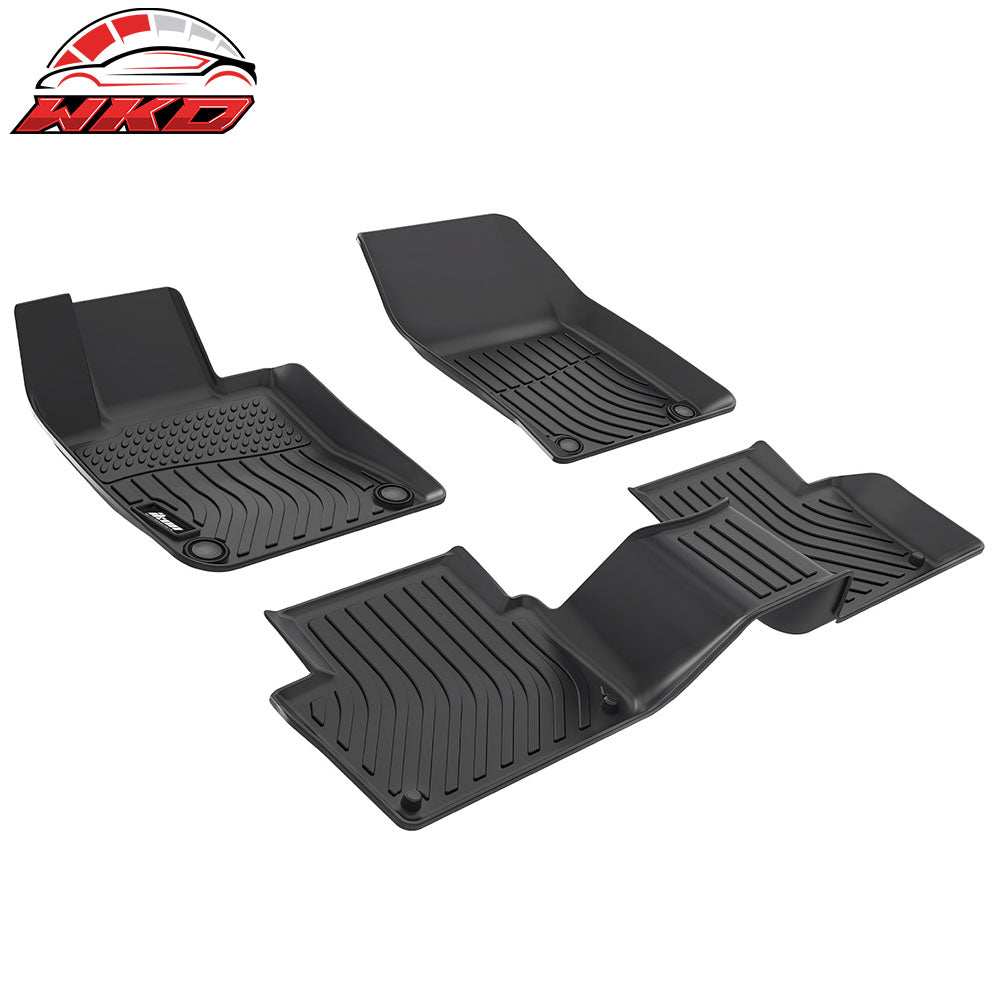Fits 19-25 Volvo S60/19-21 V60 Floor Mats TPE Carpet All Weather Custom 3D Liner