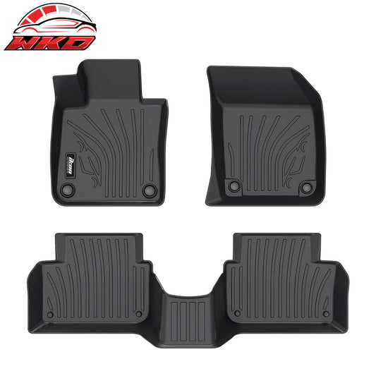 2019-25 Volvo S60/2019-21 V60 Floor Mats TPE All Weather IKON Style 3D Carpets | Wholesale