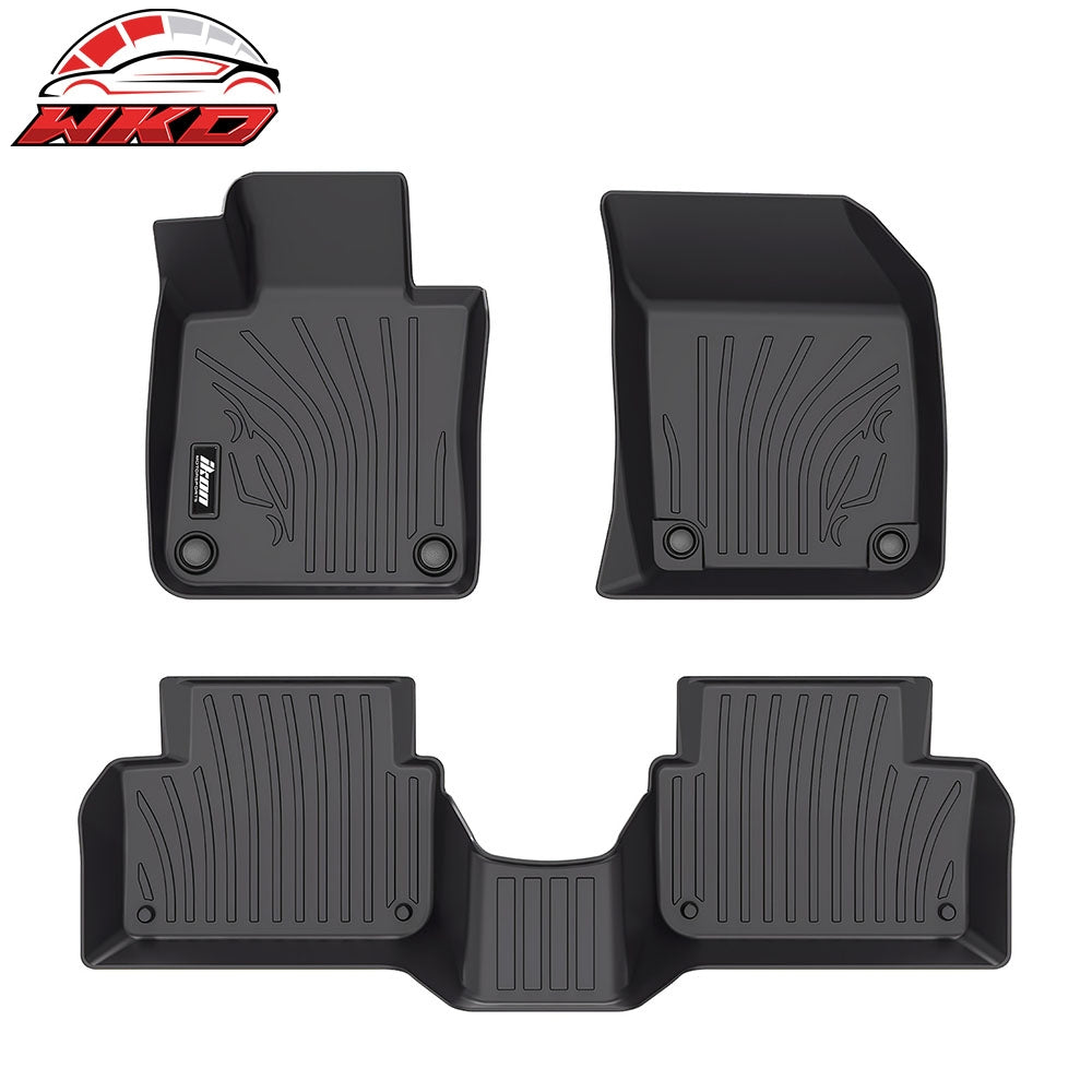 2019-25 Volvo S60/2019-21 V60 Floor Mats TPE All Weather IKON Style 3D Carpets | Wholesale