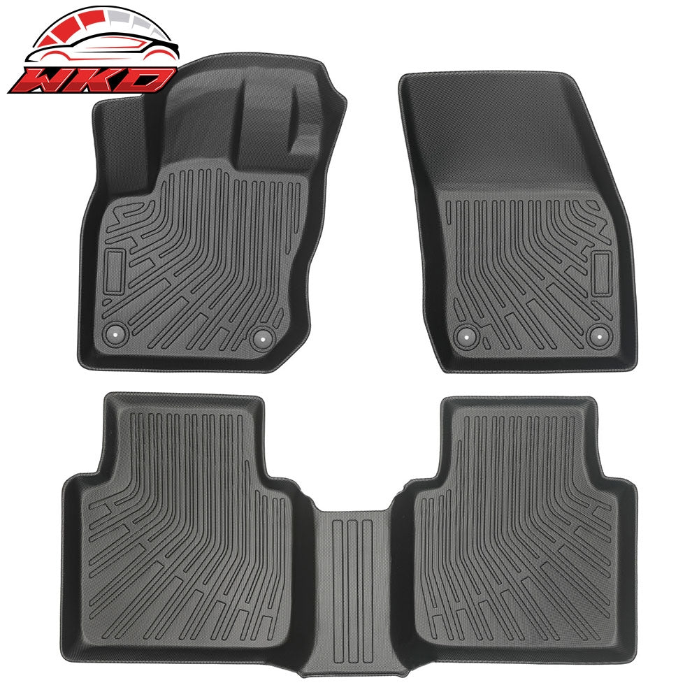 2025-2026 Volkswagen Tiguan Floor Mats TPE All Weather 3D Heavy Duty Carpets | Wholesale