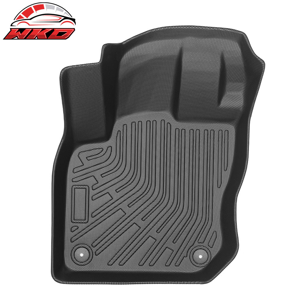 Fits 2025 Volkswagen Tiguan Floor Mats TPE All Weather 3D Heavy Duty Carpets