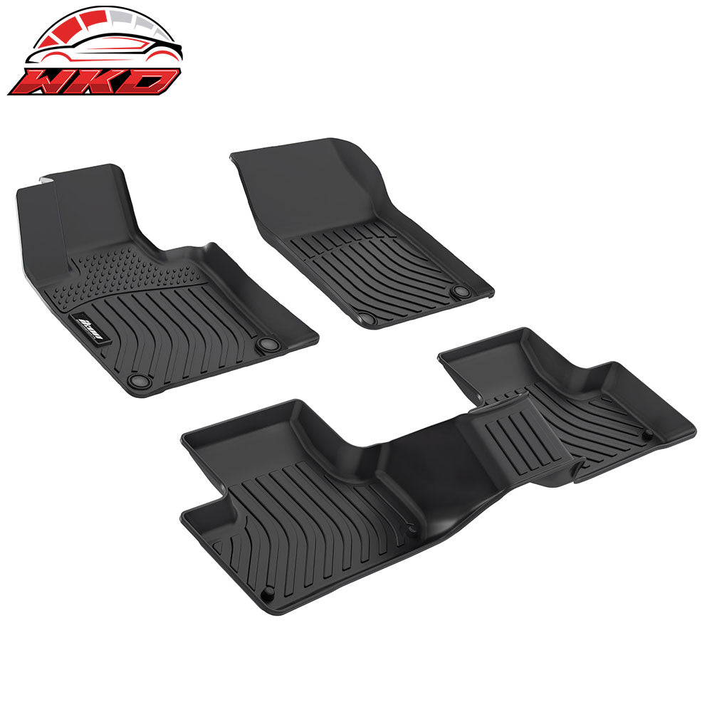 Fits 18-21 Volvo XC60 PHEV/22-25 XC60 Recharge Floor Mats TPE All Weather Carpet
