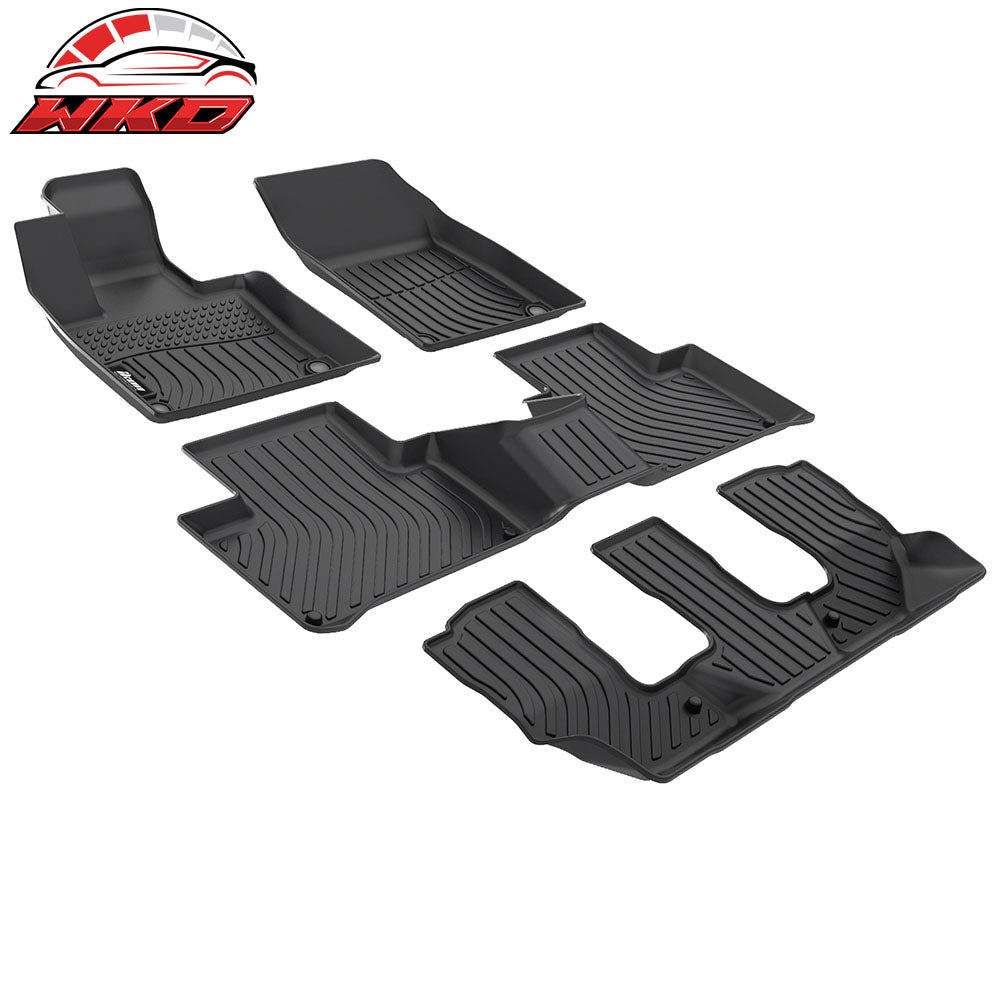 Fits 21-25 XC90 T8 Recharge & 16-20 Hybrid 7-Seat Anti-Slip Floor Mats TPE 4PC