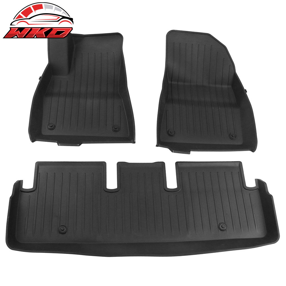 2017-23 Tesla Model 3 3D Molded Front Rear Floor Mats Carpets Injection TPE | Wholesale
