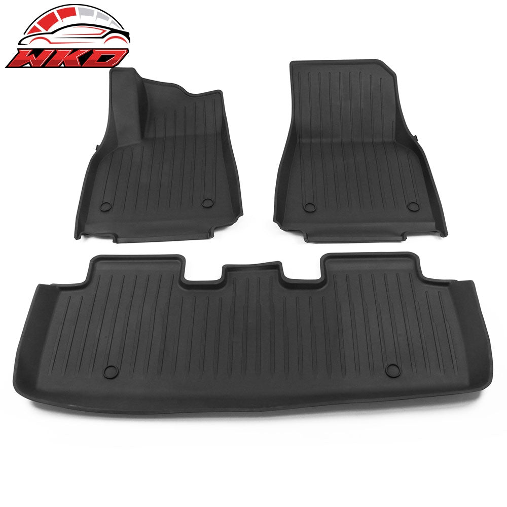 2020-2025 Tesla Y All Weather 3D Molded Floor Mats Cargo Liner Injection TPE | Wholesale