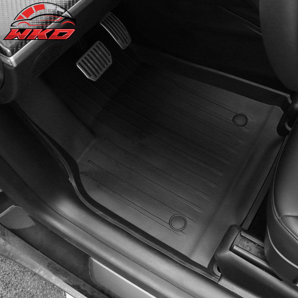 Fits 20-24 Tesla Y All Weather 3D Molded Floor Mats Cargo Liner Injection TPE