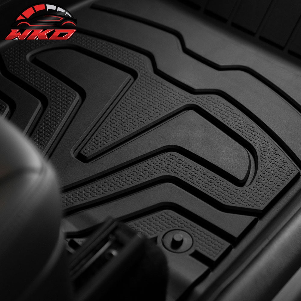 Fits 20-24 Tesla Model Y Floor Mats 3D TPE All Weather Carpets Liner 3PC Guard