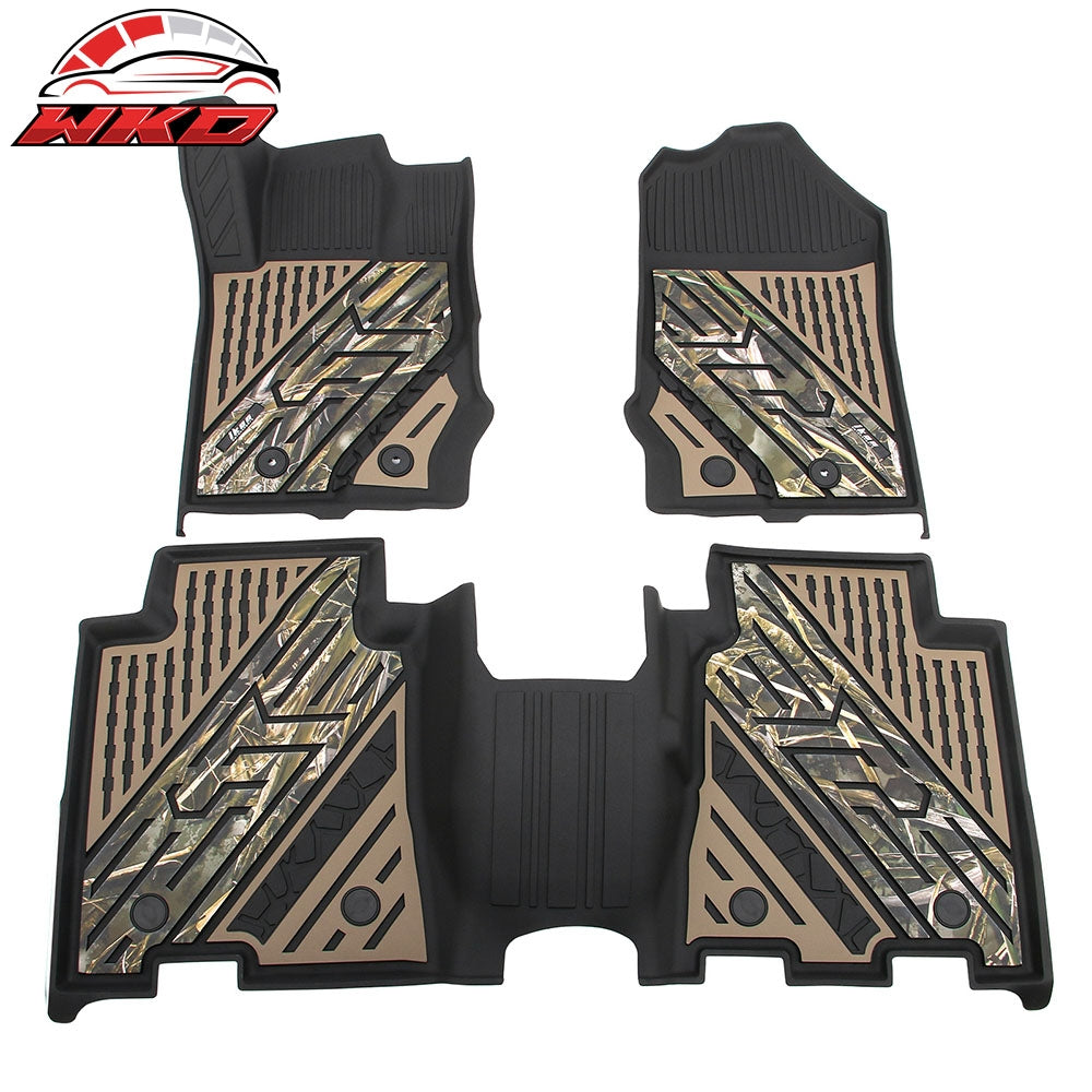 Wholesale 21-25 Ford Bronco 4DR TPE Floor Mats All Weather Liners Black w/ Camouflage