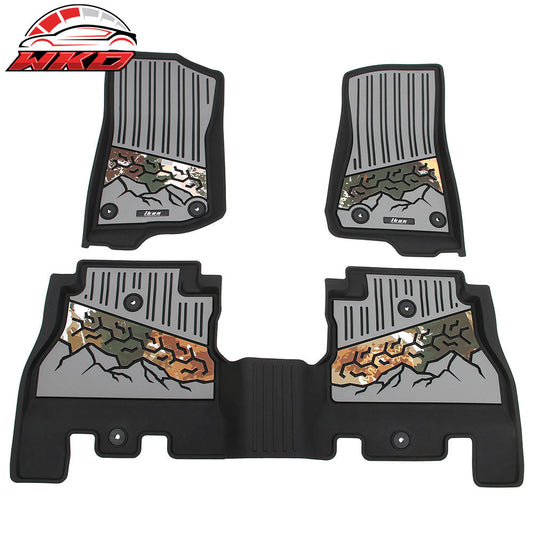 Wholesale 18-25 Jeep Wrangler JL Unlimited 4Dr TPE Floor Mats Carpet Liner Black Gray