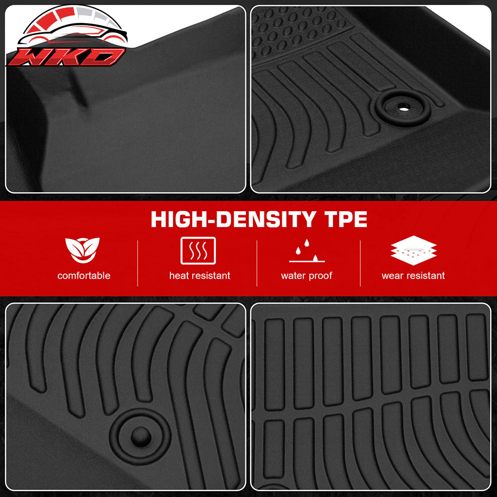 Fits 16-19 Chevy Cruze 5 Seats TPE 3D Floor Mats 1st 2nd Row Heavy Duty Liners