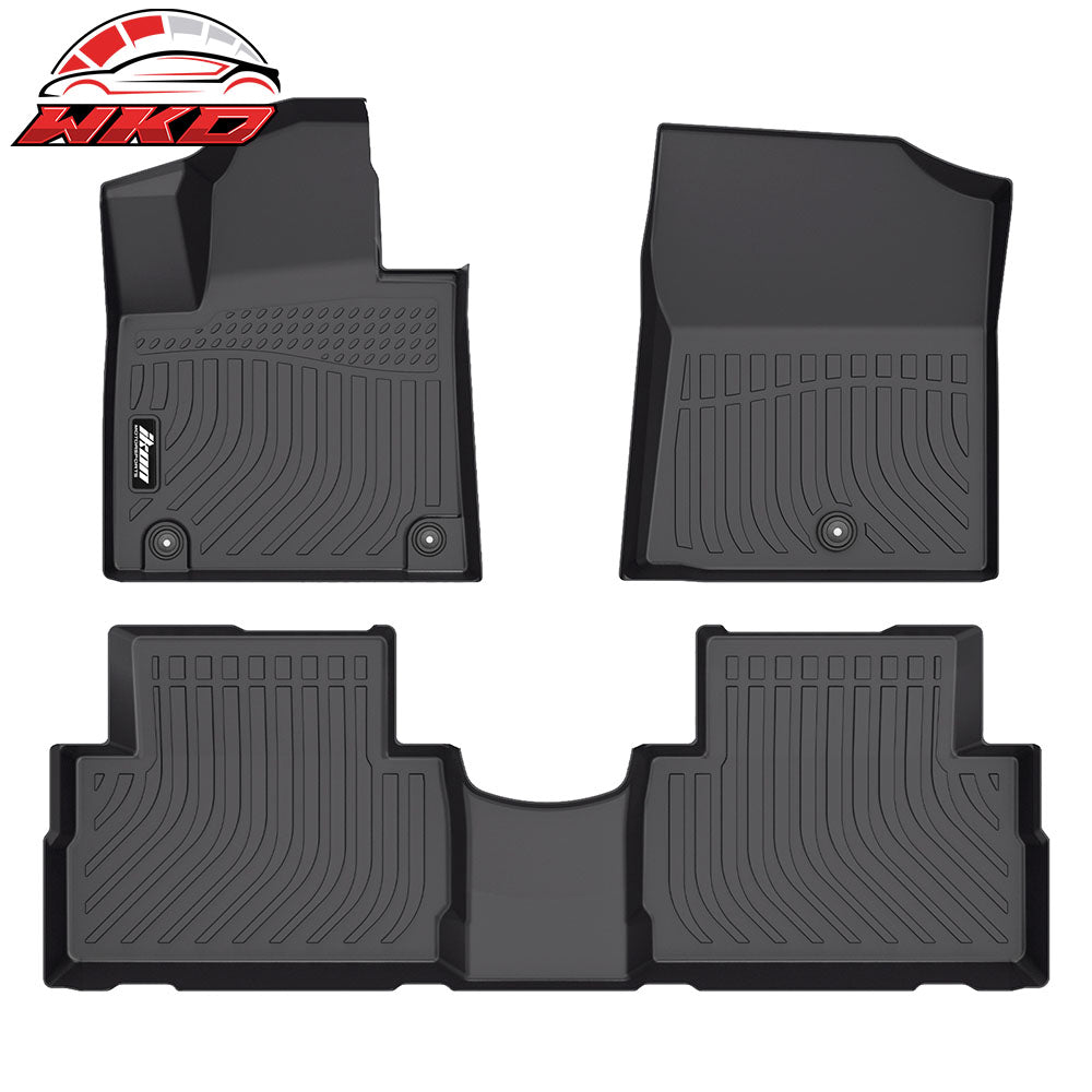 21-23 Hyundai Santa Fe Non-Hybrid 3D All Weather Floor Mats Carpet Pad TPE | Wholesale
