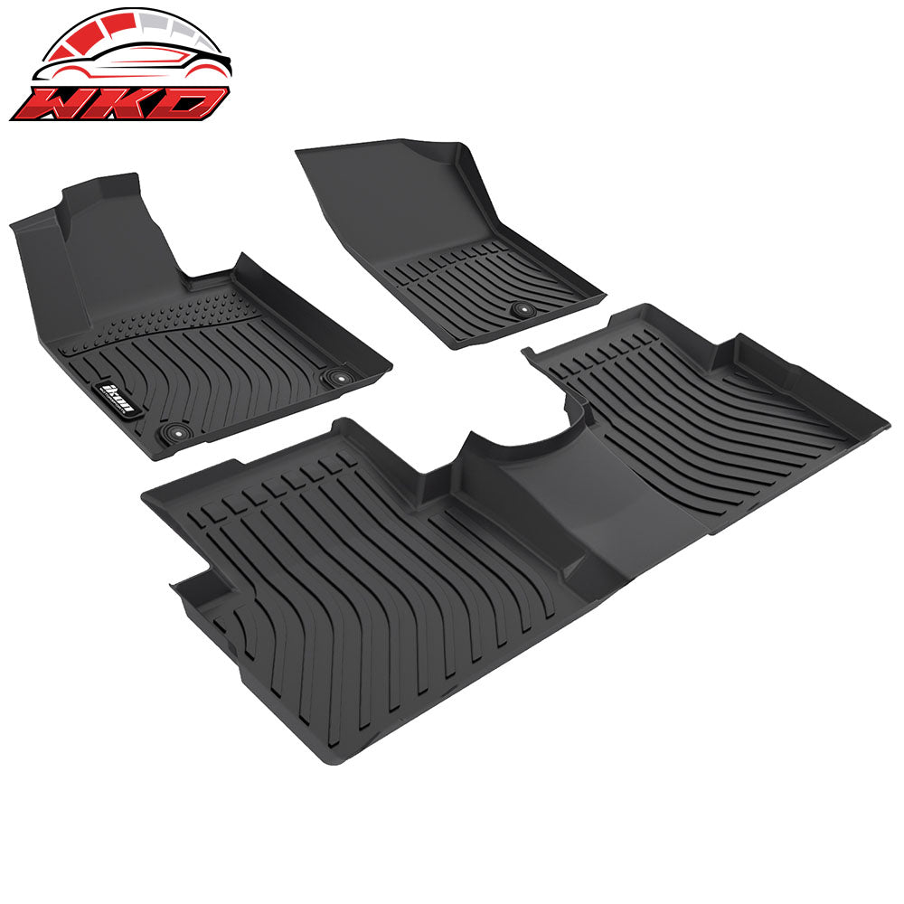 Fits 21-23 Hyundai Santa Fe Non-Hybrid 3D All Weather Floor Mats Carpet Pad TPE